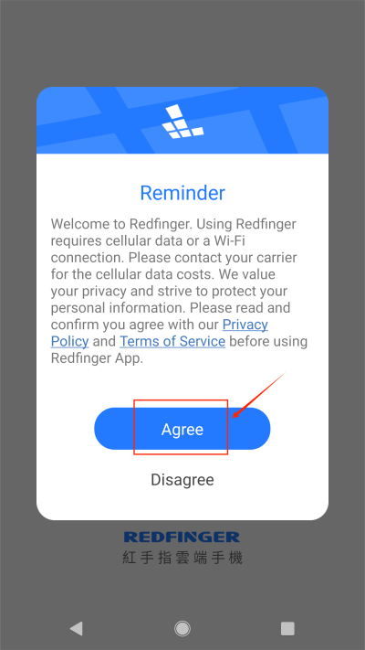 redfinger sign in reminder